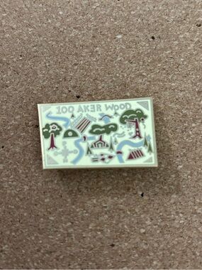 Winnie the Pooh 100 Aker Wood Map Enamel Pin